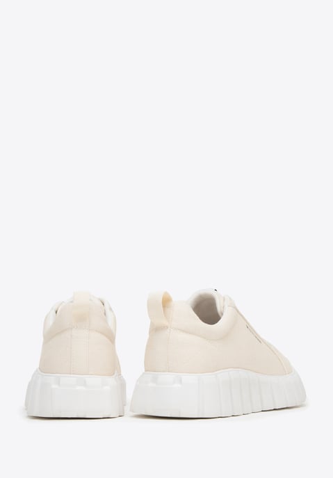 Wittchen Damen Plateau-Sneaker Hellbeige Textilmaterial - Image 3