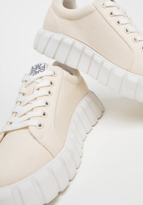 Wittchen Damen Plateau-Sneaker Hellbeige Textilmaterial - Image 5