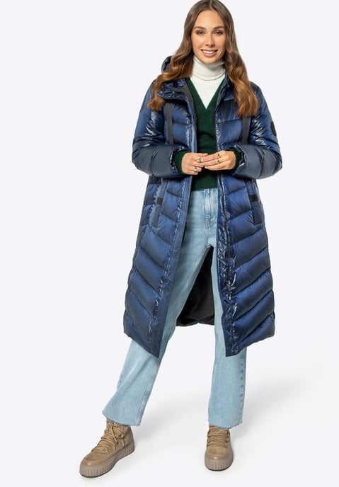 Wittchen Damen Stepp-Daunenmantel Marineblau Nylon - Image 2