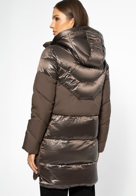 Wittchen Damen-Daunenmantel mit Kapuze, Beige - Image 4