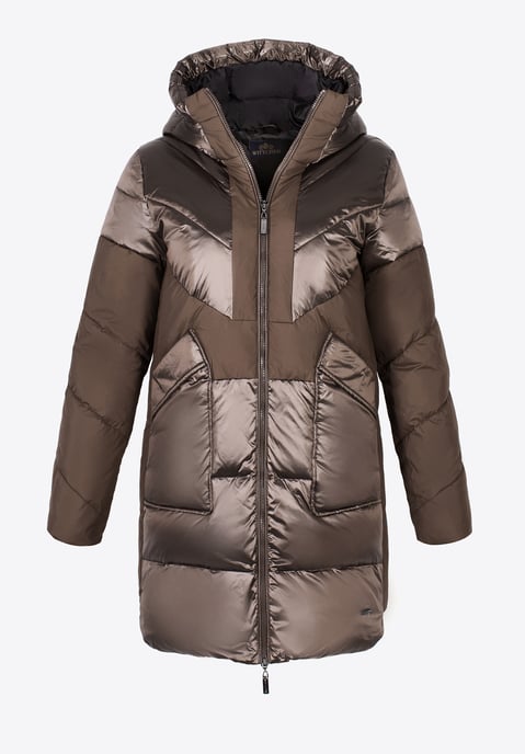 Wittchen Damen-Daunenmantel mit Kapuze, Beige - Image 6
