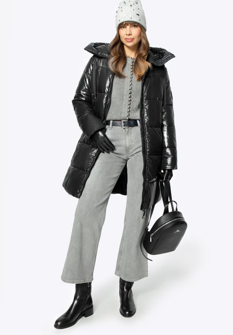Wittchen Damen-Steppmantel in Oversize, schwarz, Nylon - Image 5