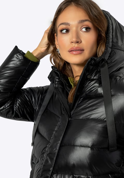 Wittchen Damen Stepp-Daunenmantel Schwarz Nylon - Image 4