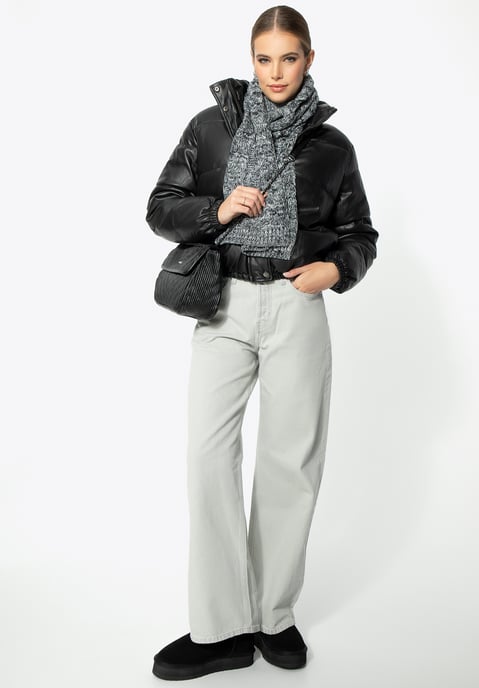 Wittchen Damen-PUFFjacke aus schwarzem Kunstleder - Image 5
