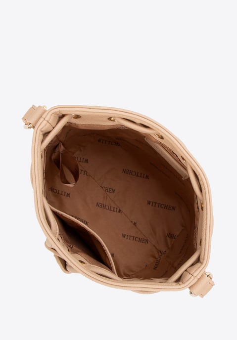 Wittchen Damen-Beuteltasche aus monogrammiertem Öko-Leder, Braun - Image 3