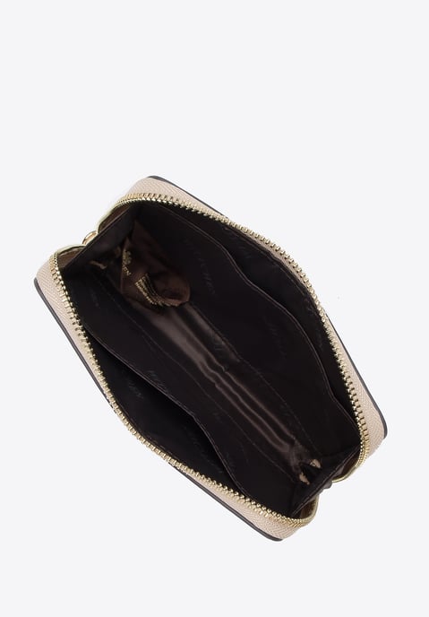 Wittchen Mini-Handtasche für Damen aus Leder mit dicker Kette, beige - Image 2