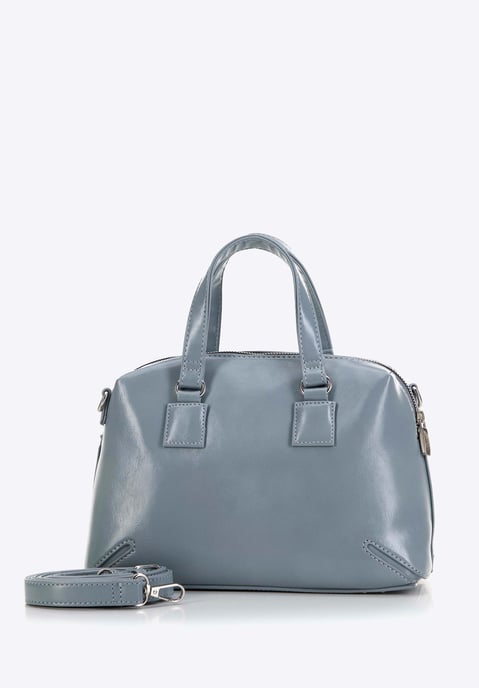 Wittchen Damen-Aktentasche aus Öko-Leder mit Quaste, blau - Image 3