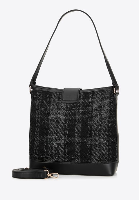 Wittchen Damen-Tasche aus Bouclé-Stoff, Schwarz, Polyester - Image 2