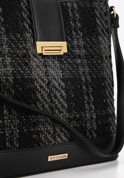 Wittchen Damen-Tasche aus Bouclé-Stoff, Schwarz, Polyester - Image 5