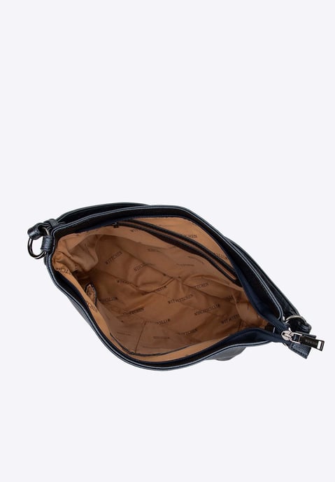 Wittchen Damenhandtasche, Tasche aus Öko-Leder, glänzend marineblau - Image 2