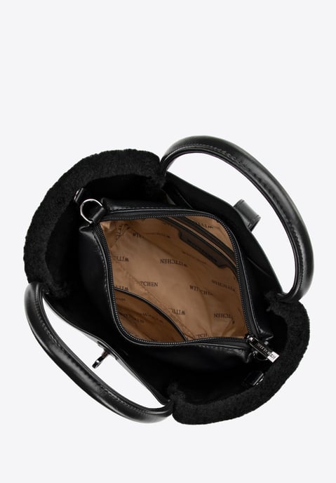 Wittchen Damenkoffer aus glänzendem Öko-Leder, schwarz - Image 3