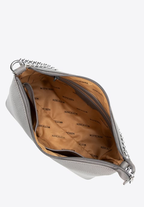 Wittchen Damen-Schultertasche aus grauem und silbernem Öko-Leder - Image 5