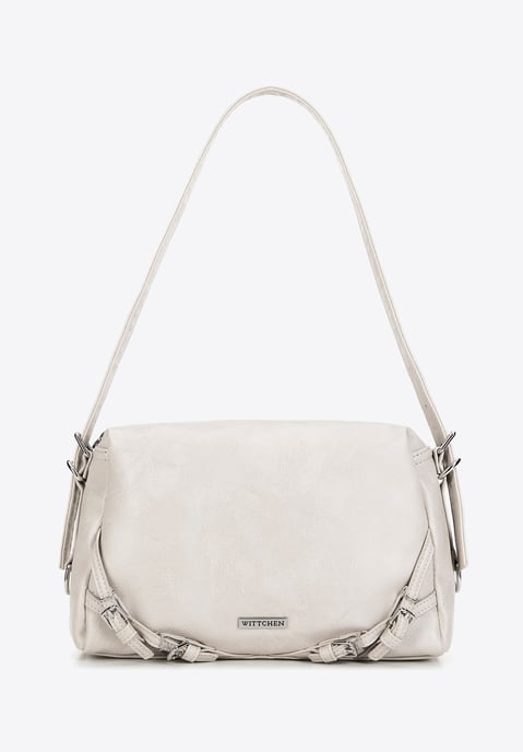 Wittchen Damen-Schultertasche aus Öko-Leder, weiß - Image 2