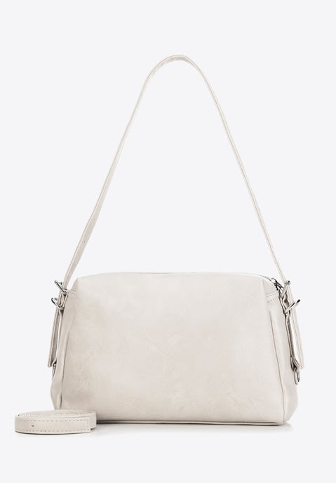 Wittchen Damen-Schultertasche aus Öko-Leder, weiß - Image 3