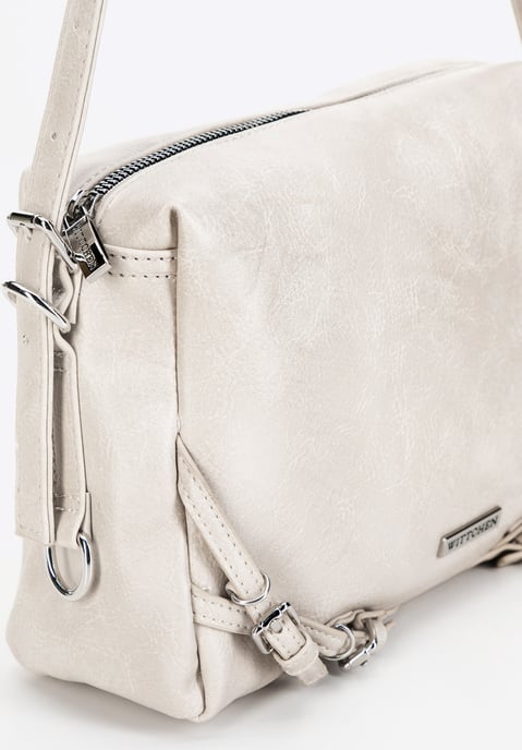 Wittchen Damen-Schultertasche aus Öko-Leder, weiß - Image 5