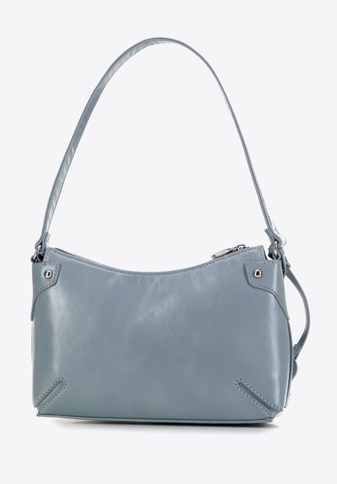 Wittchen Damen-Schultertasche mit Nieten, blau, Öko-Leder - Image 2