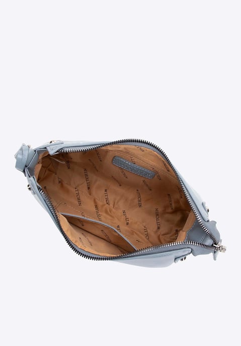 Wittchen Damen-Schultertasche mit Nieten, blau, Öko-Leder - Image 3