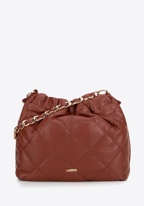 Wittchen Damen-Tasche aus rotem Öko-Leder mit Kette - Image 1