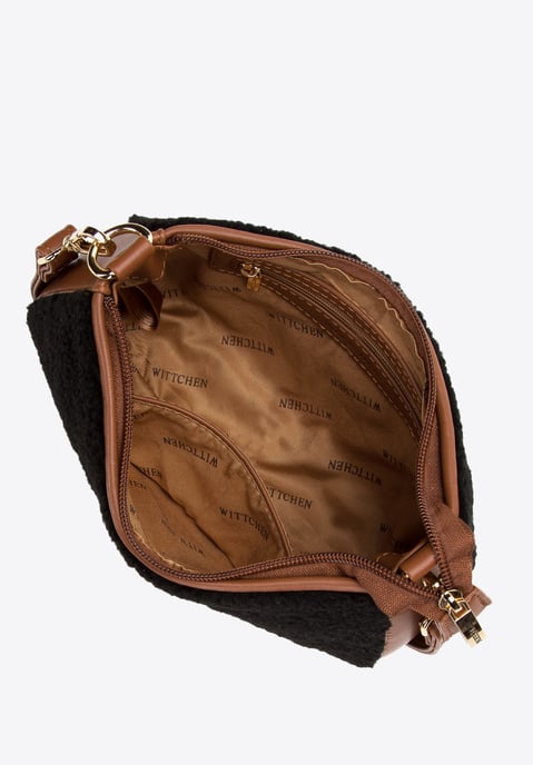 Wittchen Damen-Baguette-Handtasche mit Kunstfell, klein - Image 3