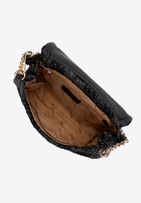 Wittchen Bouclé Messenger Bag für Damen, Schwarz, Polyester - Image 3