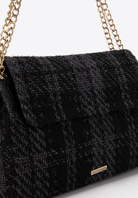 Wittchen Bouclé Messenger Bag für Damen, Schwarz, Polyester - Image 4