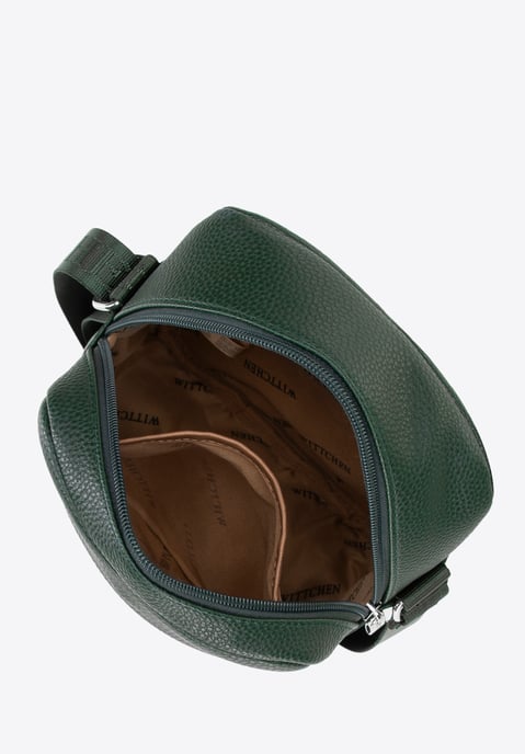 Wittchen Herren-Umhängetasche, klein, aus grünem Öko-Leder - Image 4