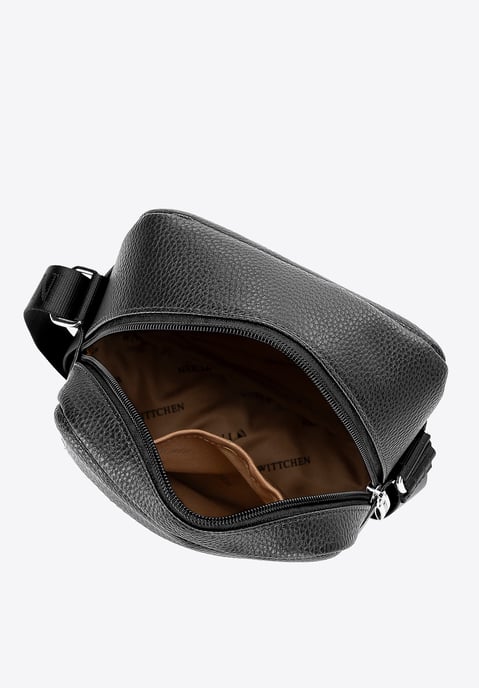 Wittchen Herren-Umhängetasche, klein, aus schwarzem Öko-Leder - Image 3