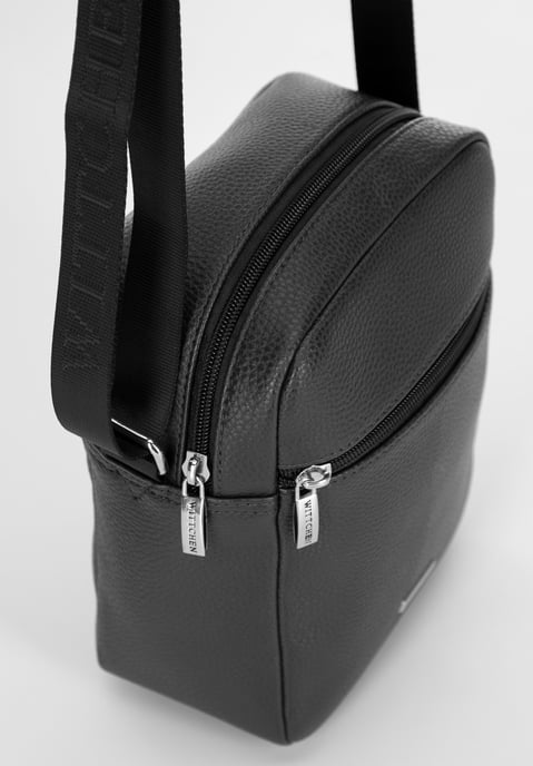 Wittchen Herren-Umhängetasche, klein, aus schwarzem Öko-Leder - Image 4