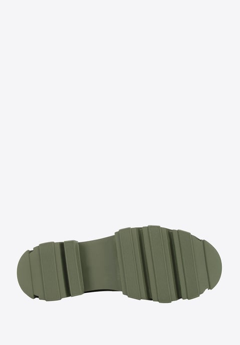 Wittchen Damen-Plateau-Stiefel aus Leder, Grün, Naturleder - Image 4