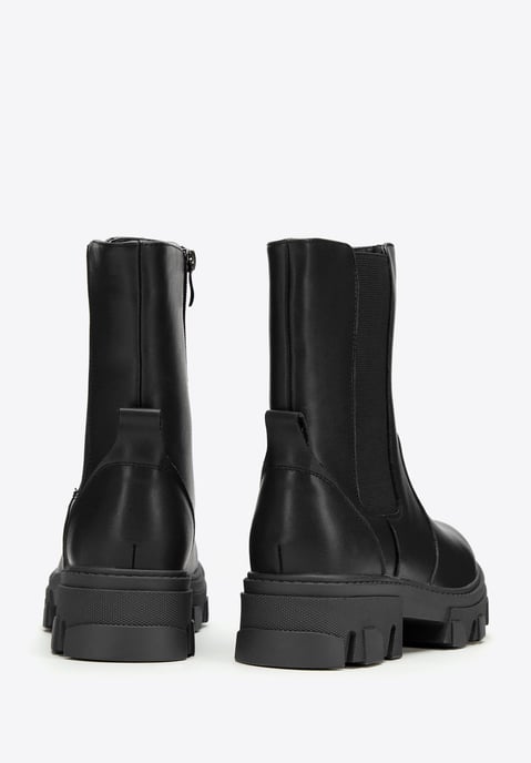 Wittchen Damen-Plateau-Stiefel aus Leder, Schwarz, Naturleder - Image 3