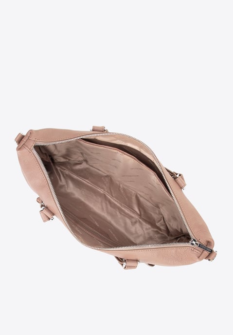 Wittchen Damen-Laptoptasche aus Leder, 15 Zoll, mit Quaste, Beige, Naturleder - Image 4
