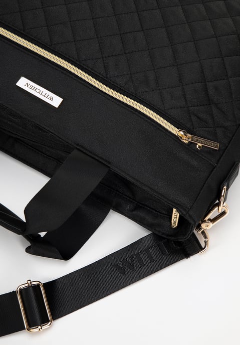 Wittchen Damen-Laptoptasche (14 Zoll) mit Steppung, Schwarz, Schwarzes Polyester - Image 3