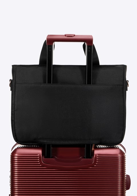Wittchen Damen-Laptoptasche (14 Zoll) mit Steppung, Schwarz, Schwarzes Polyester - Image 4