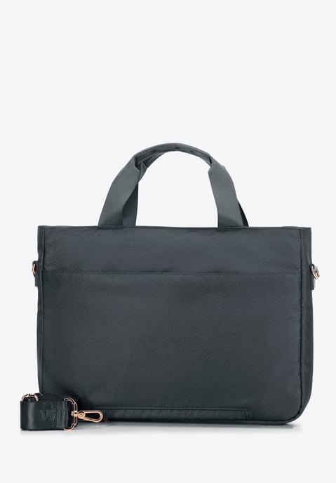 Wittchen Damen-Laptoptasche (14 Zoll) mit Steppung, graues Polyester - Image 1
