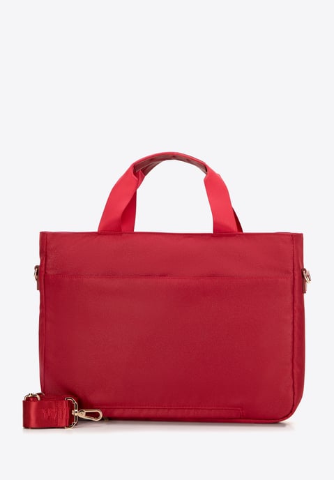 Wittchen Damen-Laptoptasche (14 Zoll) mit Steppung, Kirschrot, Polyester - Image 1