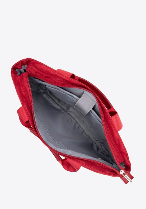 Wittchen Damen-Laptoptasche (14 Zoll) mit Steppung, Kirschrot, Polyester - Image 2