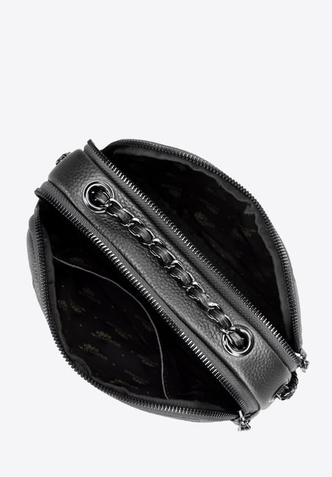 Wittchen Damen-Umhängetasche aus Leder mit silberner Kette - Image 3