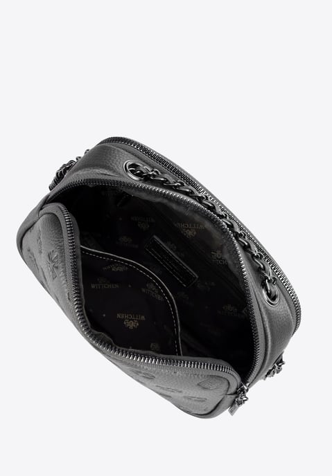 Wittchen Damen-Umhängetasche aus Leder mit silberner Kette - Image 4