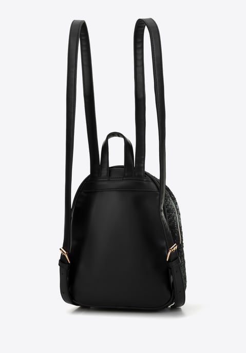 Wittchen Damenrucksack aus Bouclé-Gewebe, Schwarz, Polyester - Image 1