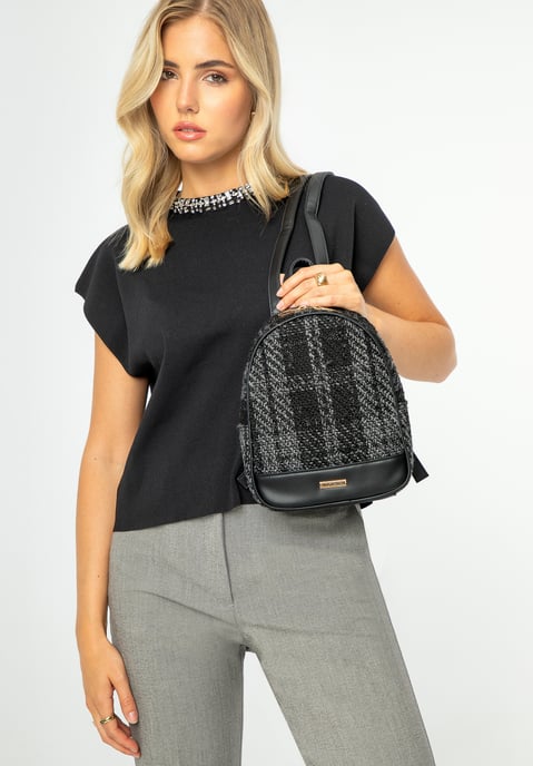 Wittchen Damenrucksack aus Bouclé-Gewebe, Schwarz, Polyester - Image 4