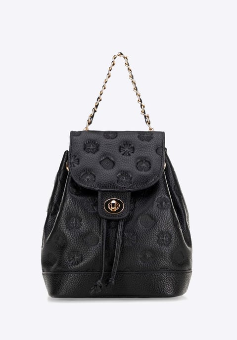 Wittchen Damen-Lederrucksack mit Kette, Schwarz, Naturleder - Image 1