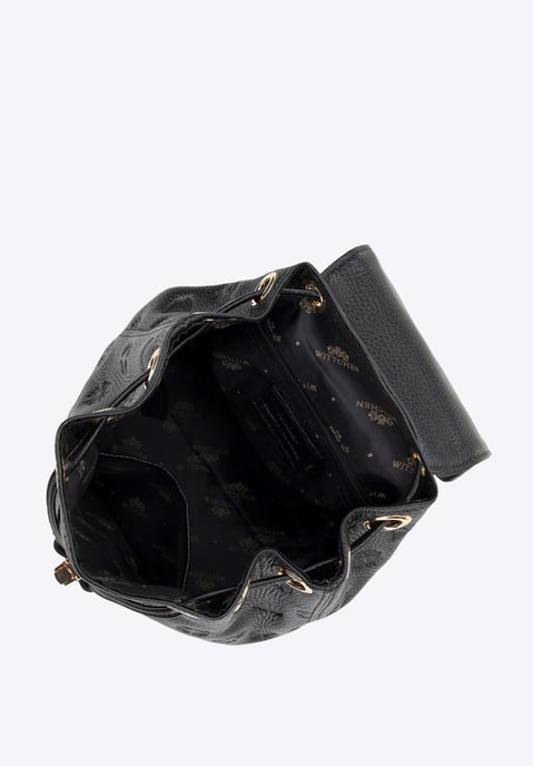 Wittchen Damen-Lederrucksack mit Kette, Schwarz, Naturleder - Image 3