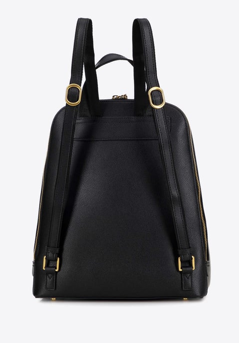 Wittchen Damen-Lederrucksack, trapezförmig, Schwarz, Naturleder - Image 2