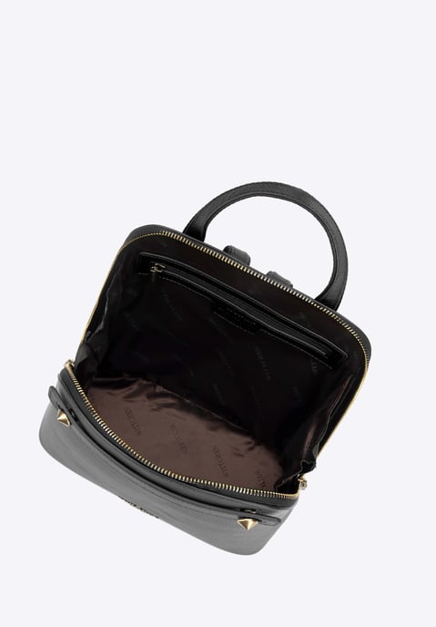 Wittchen Damen-Lederrucksack, trapezförmig, Schwarz, Naturleder - Image 3