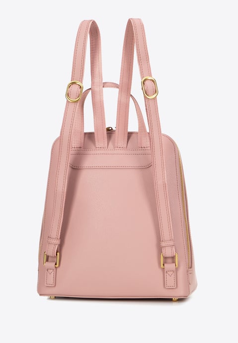 Wittchen Damen-Lederrucksack, trapezförmig, rosa, Naturleder - Image 2