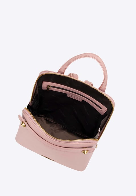 Wittchen Damen-Lederrucksack, trapezförmig, rosa, Naturleder - Image 3