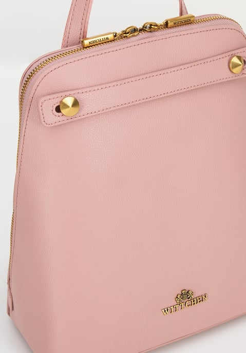 Wittchen Damen-Lederrucksack, trapezförmig, rosa, Naturleder - Image 4