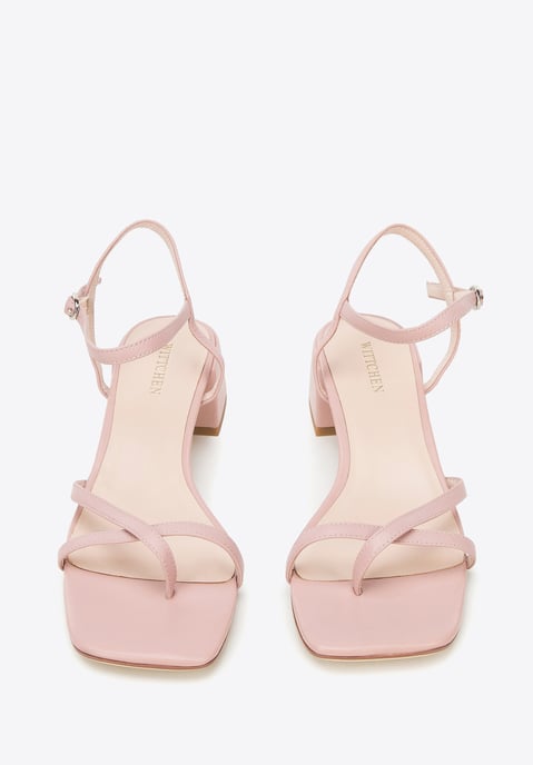 Wittchen Damen-Ledersandalen mit dünnen Riemen, Altrosa, Naturleder - Image 2