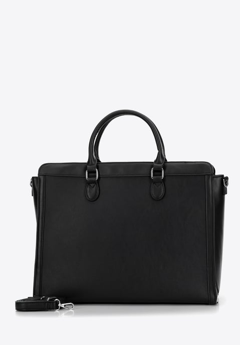 Wittchen Damenkoffer mit Tasche für einen 15, 6-Zoll-Laptop, schwarz und silber - Image 4