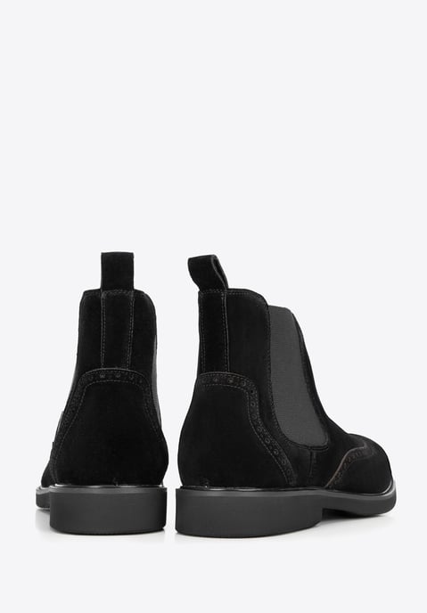 Wittchen Herren-Chelsea-Boots aus schwarzem Wildleder - Image 3